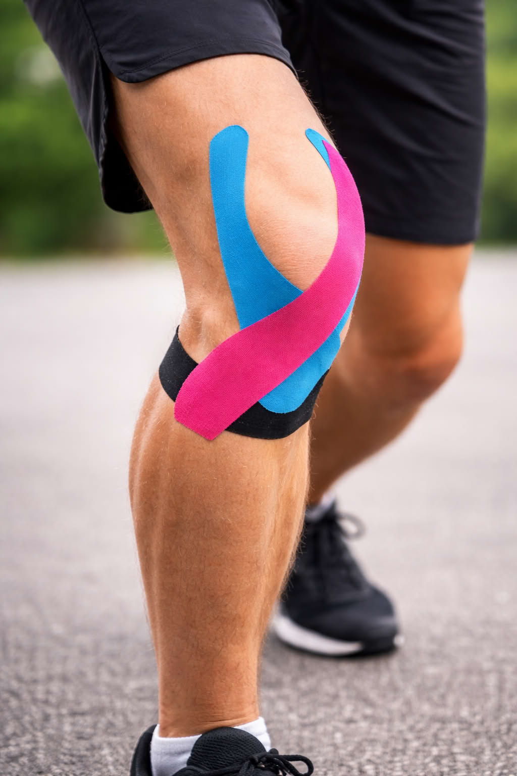 Tejpování kolene – kineziotejp na koleni sportovce